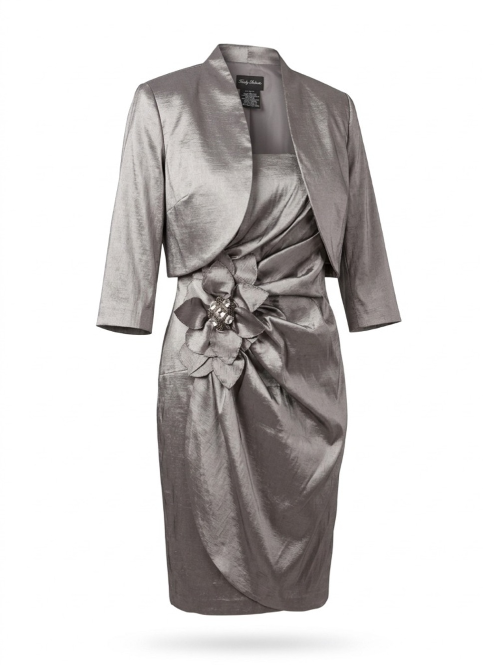 Kathy Roberts Two-Piece Jacket Set in Charcoal - Picture 2 of 9
